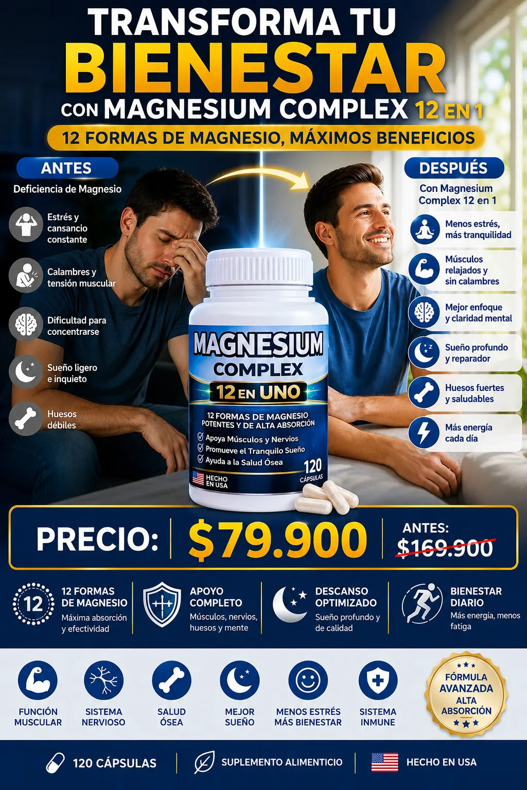 Magnesium 12 In 1 120 Capsules
